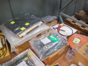 LOT TO INCLUDE: (4) BOARDS, PRINTED CIRCUIT TYPE, ANNUNCIATOR FUNCTION, (3) MODULES, VIDEO TYPE, F/O MODULE VIDEO/DATA TRANSMITTER KIND, (1) ASSEMBLY, RECTIFIER TYPE, BRIDGE ASSY 3 PHASE 90 AMP 800V PIV KIND. ASSEMBLY, RECTIFIER KIND, STL MATERIAL, DC OUTPUT, 3 PHASEFULL WAVE, BRIDGE CONNECTED, SEMI-CONDUCTOR SILICON TYPE, (4) BOARDS, PRINTED CIRCUIT TYPE, DFU-B FUNCTION. CFMS. LOADING & HANDLING FEE $15-4154